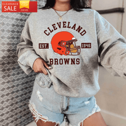 Cleveland Browns Est 1946 Vintage Browns Shirt Cleveland Browns Gift  Happy Place for Music Lovers