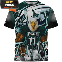 Philadelphia Eagles Game Time Eagles NFL Player Fullprinted TShirt, Philadelphia Eagles Gifts For Men  Best Personalized