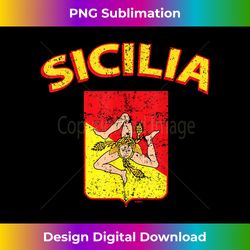 Sicilia Italia Flag, Sicilian, Sicily Italy, Sicilia - Classic Sublimation PNG File - Tailor-Made for Sublimation Craftsmanship