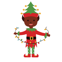 Elves boy Christmas Svg, Elves clipart, Christmas Elves Svg, Elf Svg, African American Elves Svg, Digital download
