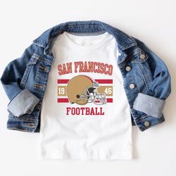 san francisco football, kid football shirt, sf football, san francisco football shirt, toddler football shirt, kids foot
