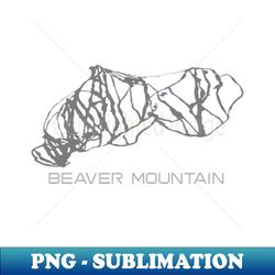 Beaver Mountain Ski Resort 3D - Modern Sublimation PNG File - Transform Your Sublimation Creations