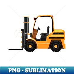 Forklift - Heavy Equipment - PNG Transparent Digital Download File for Sublimation - Add a Festive Touch to Every Day