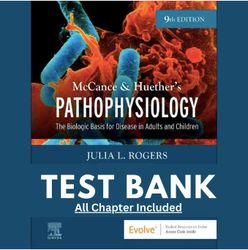 Test Bank for Pathophysiology The Biologic Basis for Disease in Adults 9th Edition McCance Huethers PDF