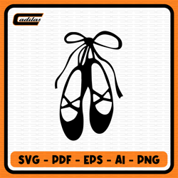 Ballet Shoes, Ballet Slippers, Instant Download SVG, PDF, EPS, AI, PNG digital download
