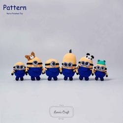 crochet amigurumi pattern cute minions