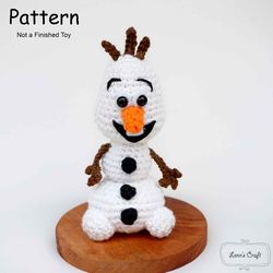 Snowman Olaf crochet doll amigurumi pattern
