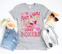 Just a Girl Who Loves Boxers Shirt  Boxer Shirt  Boxer Gifts  Boxer Lover Gift  Boxer Dog Tee  Flower Shirt  Tank Top  H