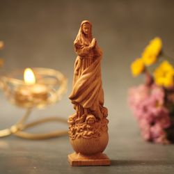 Holy Mary Statue Mother of God Pray for us Sinners Catholic Statue Handmade Gift Mother Mary Statue Virgin Mary Statue M