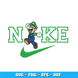 Nike Luigi svg, Luigi svg, cartoon svg, Logo Brand svg, Nike svg, logo design svg, Instant download.