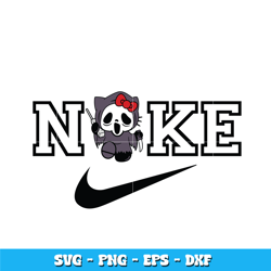 Nike Hello kitty Ghostface svg, Kitty svg, Logo Brand svg, cartoon svg, Nike svg, logo design svg, digital download.