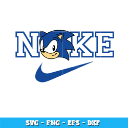 Nike Sonic svg, Sonic the Hedgehog svg, Logo Brand svg, cartoon svg, Nike svg, logo design svg, digital download.