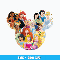 Disney Princess Mickey mouse Png, disney cartoon Png, Cartoon png, Logo design Png, Digital file png, Instant download.