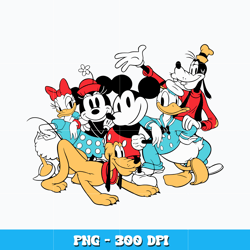 Mickey mouse and friends png, Disney cartoon Png, cartoon png, Logo design Png, Digital file png, Instant Download.