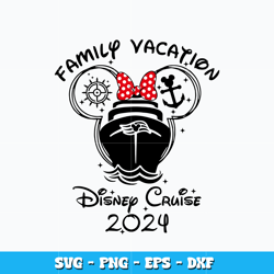 Quotes svg, Family vacation Svg, Disney cruise 2024 svg, Minnie head svg, cartoon svg, logo design svg, Instant download