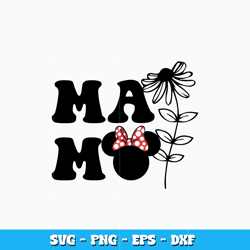 Mama Minnie mouse svg, Disney Minnie mouse head svg, cartoon svg, logo design svg, digital file svg, Instant download.