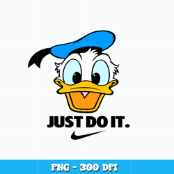 Donald Duck Nike Just Do It Png, Donald Duck png, logo design png, logo Nike png, digital file png, Instant download.