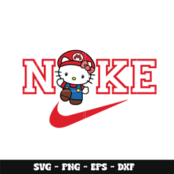 Hello Kitty super mario Svg, Hello Kitty svg, Logo Brand svg, Nike svg, cartoon svg, Instant download.