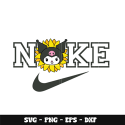 Nike Sunflower Kuromi Svg, Kuromi svg, Logo Brand svg, Nike svg, cartoon svg, Instant download.
