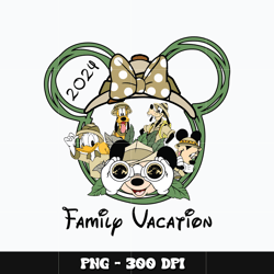 Minnie head family vacation 2024 Png, Mickey Png, Digital file png, cartoon Png, Disney Png, Instant download.