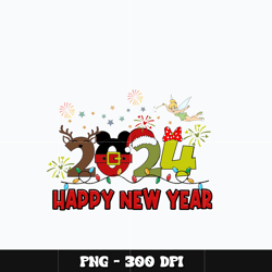 Disney happy new year 2024 Png, Mickey Png, Digital file png, cartoon Png, Disney Png, Instant download.