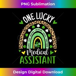 One Lucky Medical assistant Rainbow St Patricks Day - Chic Sublimation Digital Download - Tailor-Made for Sublimation Craftsmanship