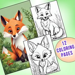 Fox Fun! 12 Engaging Coloring Pages for Your Classroom