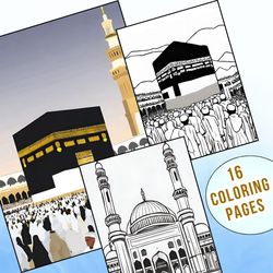 Color Your Hajj Journey with These 16 Fun and Festive Pages