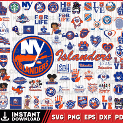 New York Islanders Team Bundles Svg, New-York, New York Islanders Svg, NHL Svg, NHL Svg, Png, Dxf, Eps, Instant download