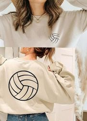 Volleyball Sweatshirt, Back And Front Design, Womens Volleyball Hoodie, Beach Volleyball Clothing, Gift For Volleyball P