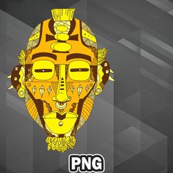 African PNG Solange African Mask 5 PNG For Sublimation Print Top For Decor