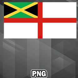 Army PNG Naval ensign of Jamaica PNG For Sublimation Print High Resolution For Apparel, Mug