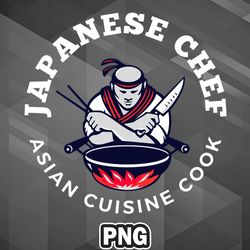 Asian PNG The Japanese Chef Asian Cuisine Design Asia Country Culture PNG For Sublimation Print Printable For Apparel, M