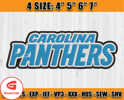 Panthers Embroidery, Embroidery, NFL Machine Embroidery Digital, 4 sizes Machine Emb Files -23 - Goldstone