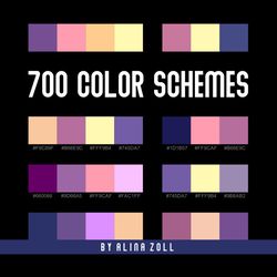 Color Combinations Book Pdf Download, Hex Color Schemes, Hexadecimal Color Palettes for Designers, Artists, Illustrators