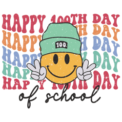 Happy 100th Day Of School Celebration SVG