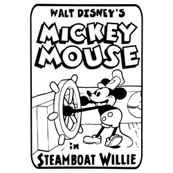 Mickey Mouse Steamboat Willie SVG1