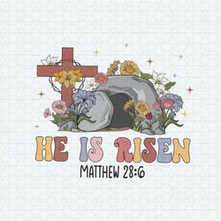 He Is Risen Matthew Religious Easter PNG