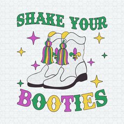 Retro Shake Your Booties Mardi Gras SVG