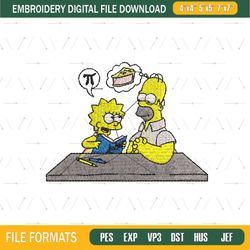 The Simpsons Mathematics Embroidery