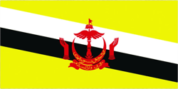 Bruneian Flag Sticker Self Adhesive Vinyl Brunei BRN BN - C1716