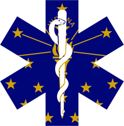 Indiana State Shaped EMT Flag Sticker Self Adhesive Vinyl EMS Paramedic IN - C4910