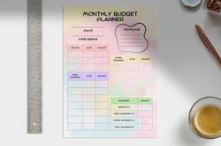 Digital Monthly Budget Planner Print - Take Control of Your Finances!