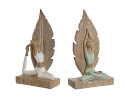 Home Figurines Yoga Scandi Esprit Decorative