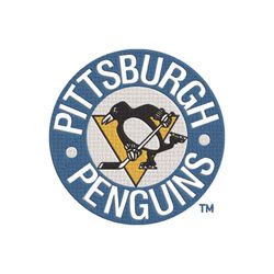 Pittsburgh Penguins logo Embroidery, NHL Embroidery, Sport embroidery