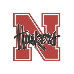 Nebraska Cornhuskers Embroidery File, NCAA Teams Embroidery Designs