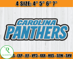 Panthers Embroidery, Embroidery, NFL Machine Embroidery Digital, 4 sizes Machine Emb Files -23 & Rochelle