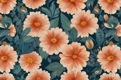 Floral pattern seamless gentle