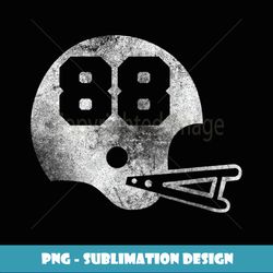 Vintage Football Jersey Number 88 T Player Number - Instant PNG Sublimation Download