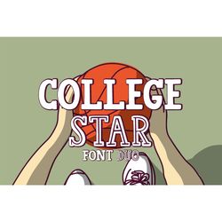 College Star Font Duo Font